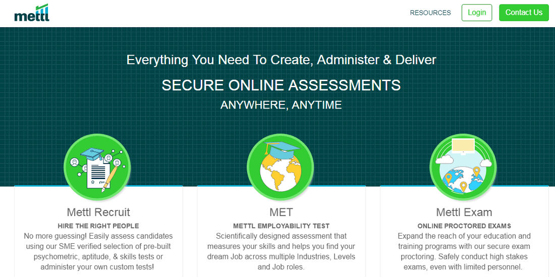  Mettl Online Assessment Screenshot 1
